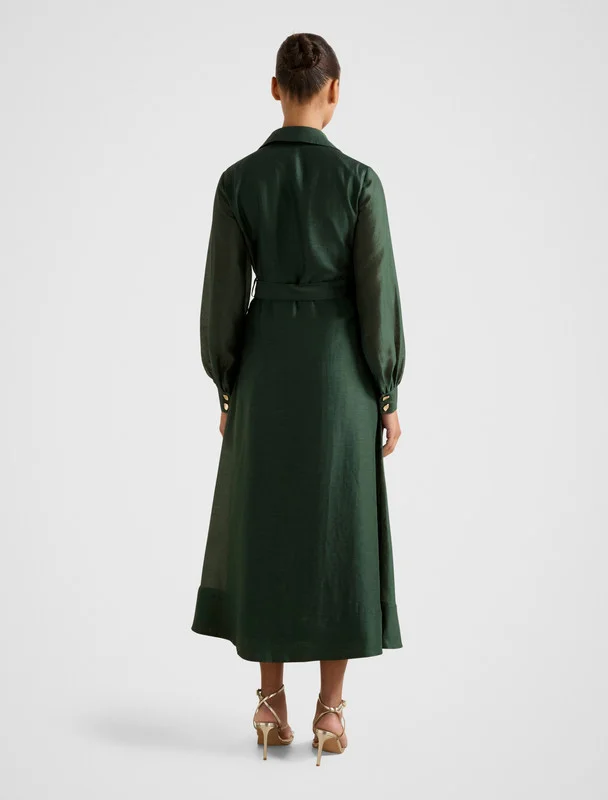 فورايفر نيو EVELYN Seam Detail Midi Dress